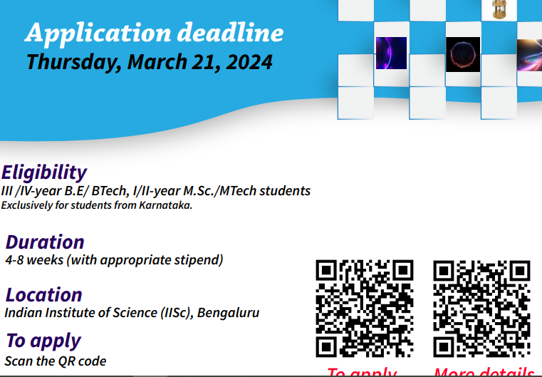 IISC Bangalore Q-Daksha Internship 2024 