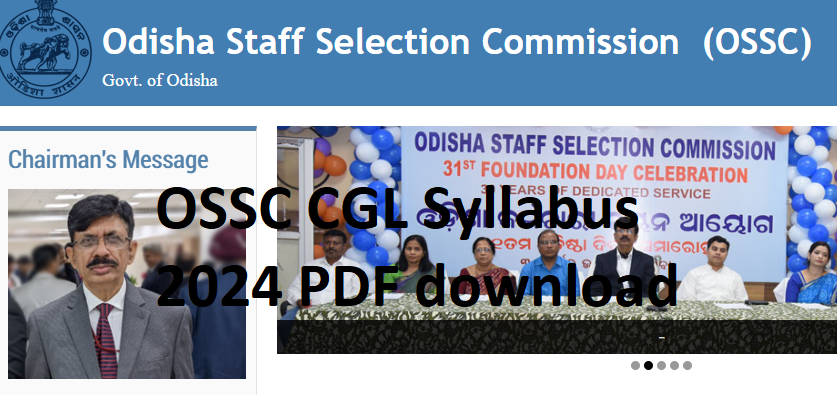 OSSC CGL Syllabus 2024 PDF download Group B Exam pattern CGL Previous paper
