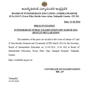 AP Inter Results 2024 Download 1st & 2nd Year Intermediate Marks Memo ...