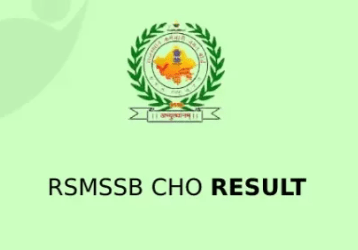 RSMSSB CHO Result 2024 Check Community Health Officer Exam Results @rsmssb.rajasthan.gov.in