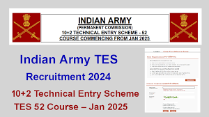 Indian Army 10+2 TES 52 Course Online Form 2024 #Storisviewforall