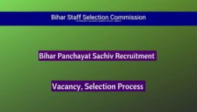 Bihar Panchayat Sachiv Recruitment 2024, 3525 Vacancy, Selection Process