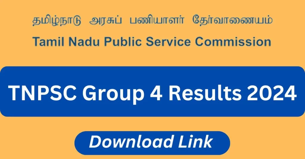 TNPSC Group 4 Results 2024 Link 