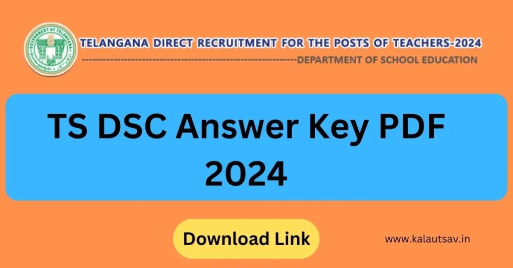 TS DSC Answer Key 2024