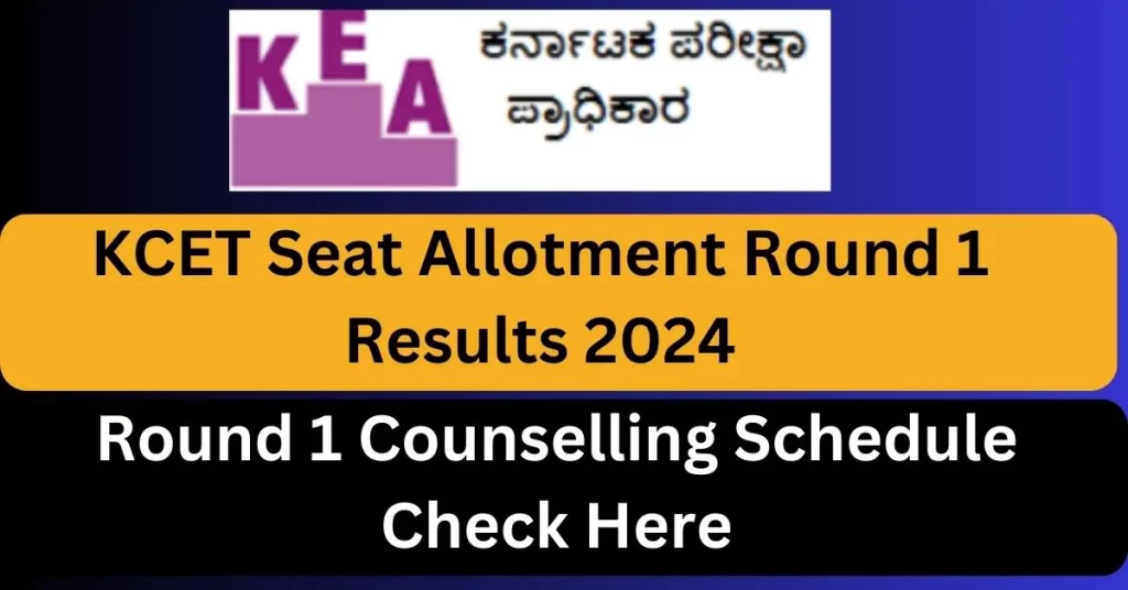 KCET Seat Allotment Results 2024
