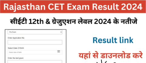 RSMSSB CET Exam result 2024