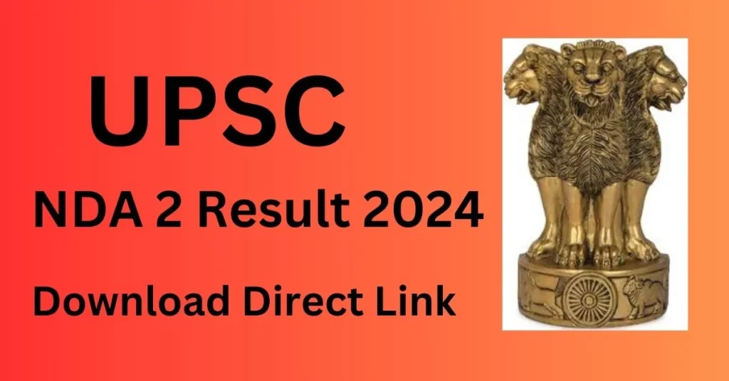 UPSC NDA 2 Result 2024