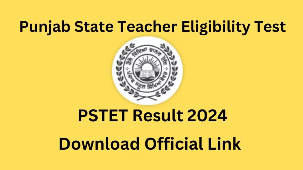 PSTET Result 2024